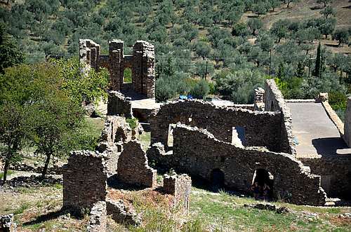 medieval ruins in Mystras