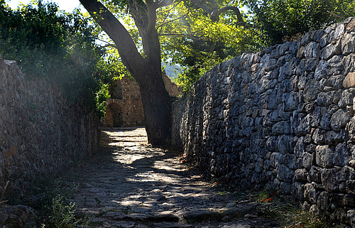 medieval ruins in Mystras