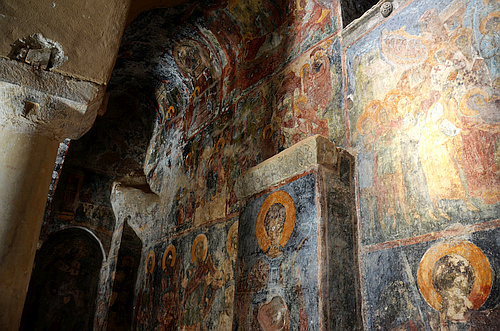 Peribleptos monastery frescos Mystras