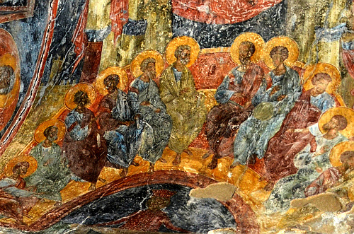 Peribleptos monastery frescos Mystras