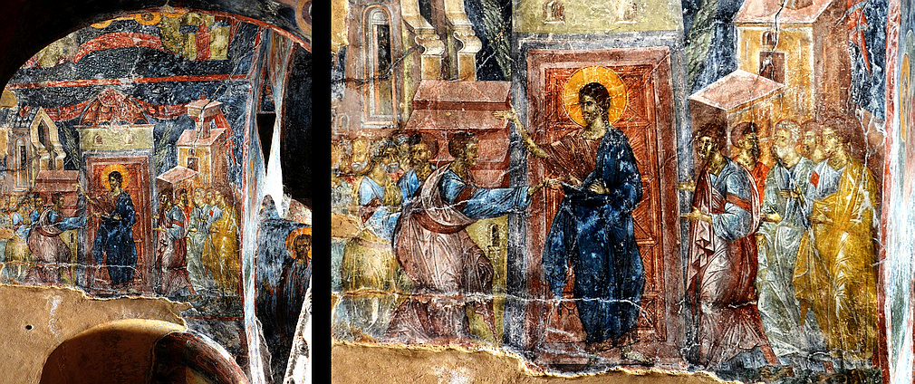 Peribleptos monastery frescos Mystras