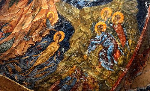 Peribleptos monastery frescos Mystras