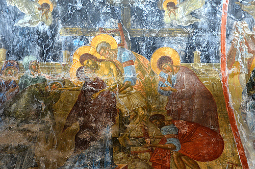 Peribleptos monastery frescos Mystras