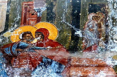 Peribleptos monastery frescos Mystras