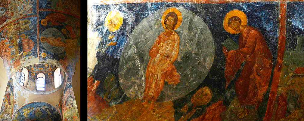 Peribleptos monastery frescos Mystras