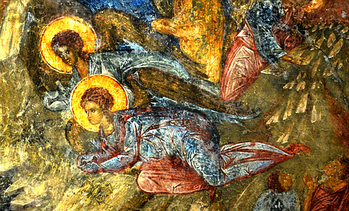 Peribleptos monastery frescos Mystras