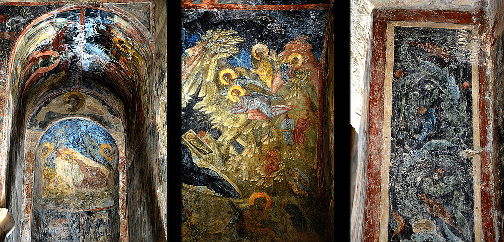 Peribleptos monastery frescos Mystras