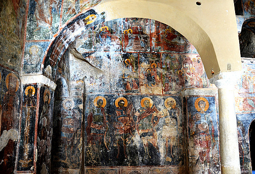 Peribleptos monastery frescos Mystras