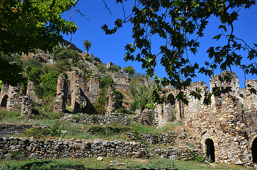 medieval ruins in Mystras