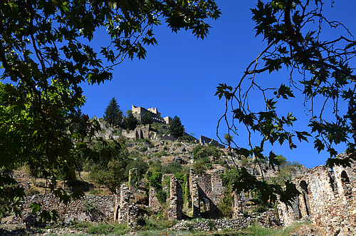 medieval ruins in Mystras