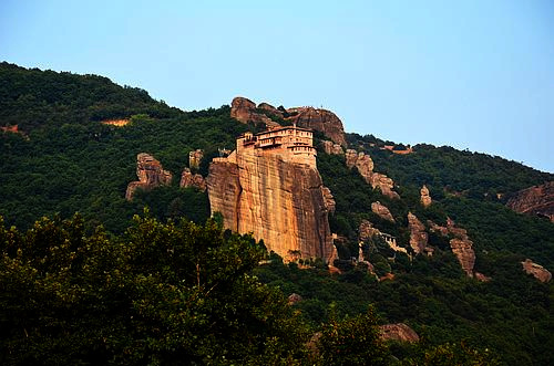 view to Barbara Roussanou monastery