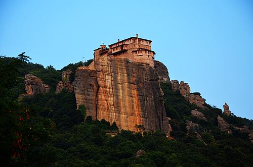 view to Barbara Roussanou monastery
