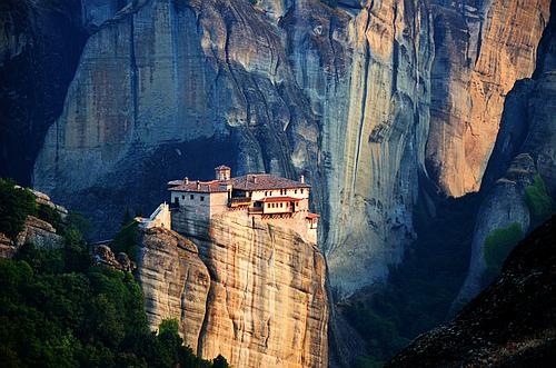 view to Barbara Roussanou monastery