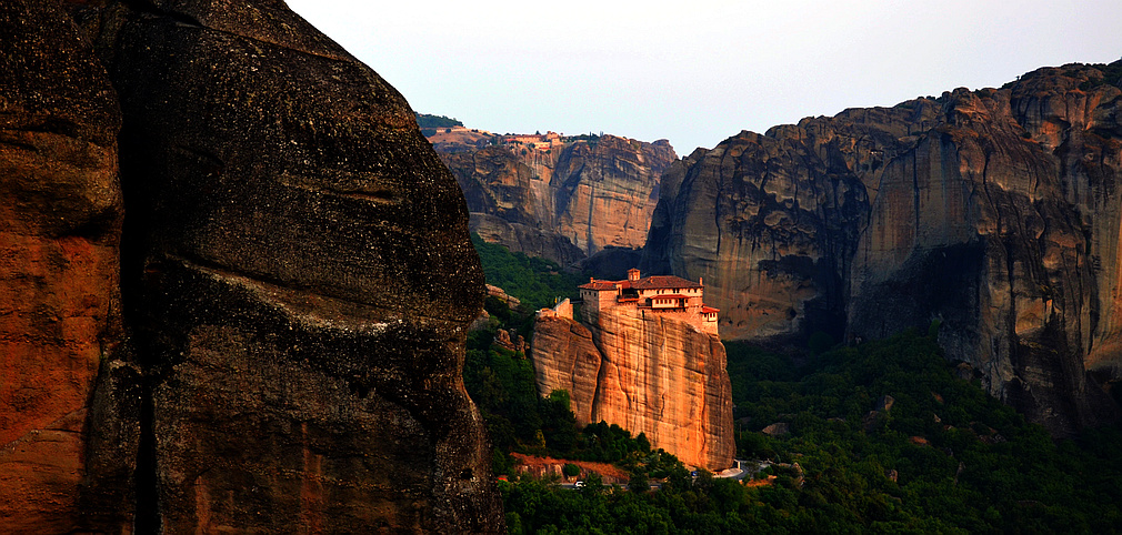 view to Barbara Roussanou monastery