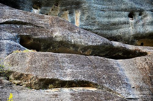 Meteora rocks and caves